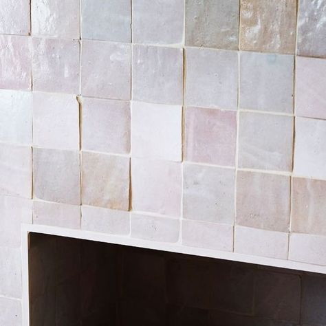 Sophie Rowell on Instagram: "Details 🤍 . . . #fireplace #tiles #zellige #niches #remodel #refurb #whatliesbeneath #hackney #apartment #hackneyproject #cotedefolk @kanehulse" Zellige Fireplace Surround, Zellige Tile Fireplace, Tiles Zellige, Tiles Fireplace, Tiled Fireplace, Fireplace Tiles, Tile Fireplace, Zellige Tile, Fireplace Tile