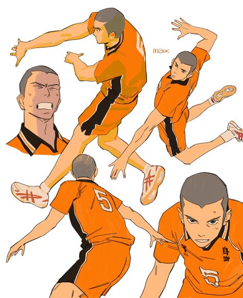 Tanaka Haikyuu, Tanaka Ryuunosuke, Haruichi Furudate, Haikyuu Karasuno, Haikyuu Manga, Haikyuu Characters, Haikyuu Fanart, Haikyuu Anime, Haikyu!!