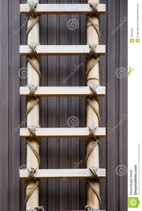 Bamboo Ladder Royalty Free Stock Image - Image: 1663346 Bamboo Projects, Bamboo Furniture Diy, Bamboo Ladder, Stick Storage, Bamboo Ladders, Build My Own House, Camp Trailer, Bamboo Stick, Cd Storage