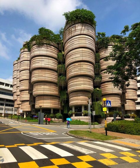 Nanyang Technological University, Singapore. University Building, Nanyang Technological University, Interesting Buildings, University Life, Architecture Design Concept, Architectural Inspiration, Environmental Art, Amazing Architecture, Places Around The World