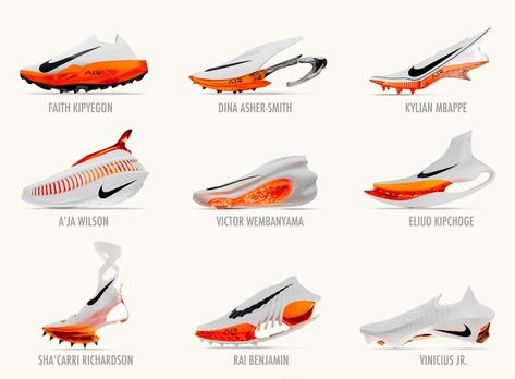 LOOK: Nike’s A.I.R. lineup of future footwear concepts — featuring AI-informed designs representing “a new co-creation process between teams of Nike designers & innovators and the brand’s elite athletes.”

(via NBA Central) Concept Sneakers, Shoe Concept, Sneakers Sketch, Sport Shoes Design, Look Nike, Co Creation, Shoe Sketches, Nike Shoe, Footwear Design