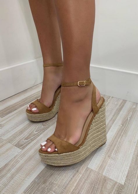 WEDGES – STYLED BY ALX COUTURE Nude Wedges, Cute Shoes Heels, No Code, Espadrille Wedge, Pretty Shoes, Espadrilles Wedges, Last Chance, Strap Heels, Black Heels