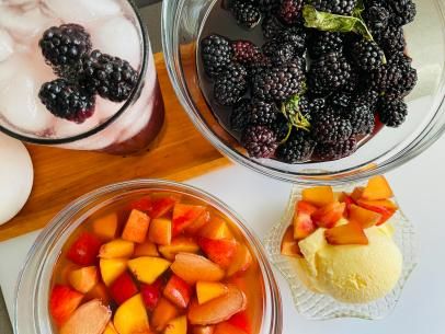 Macerated Fruit Recipe | Food Network Macerated Fruit, Fruit Shrub, Bourbon Cherries, Spice Combinations, Fruit Recipe, Homemade Soda, Yogurt And Granola, Citrus Juice, Pastry Desserts