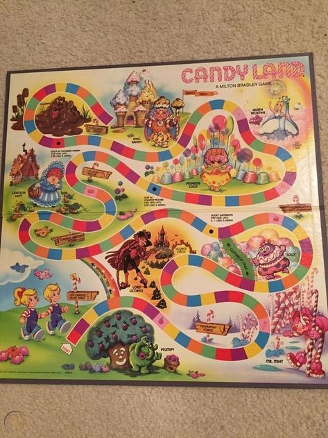 Candy Land Tattoo Ideas, Candy Land Trunk Or Treat Ideas, Candy Land Sign, Candy Land Trunk Or Treat, Candy Land Game Board, Acnh Candyland, Candy Land Characters, Candy Land Board Game, Candyland Tree