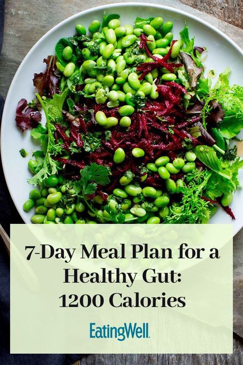 To help you boost your good-gut bacteria count, we created this 7-day meal plan that features foods that promote healthy gut bacteria growth and maintenance. We've included healthy probiotic foods (like yogurt, kimchi, kefir and kombucha) that deposit helpful bacteria into the gut, as well as prebiotic foods (like high-fiber fruits, vegetables and whole grains) that feed the good-gut bacteria.#healthygut #healthymealplans #mealplans High Fiber Fruits, Prebiotic Foods, Gut Health Diet, Healthy Probiotics, Health Diet Plan, Best Smoothie, Gut Health Recipes, Healthy Recipes Clean, 7 Day Meal Plan