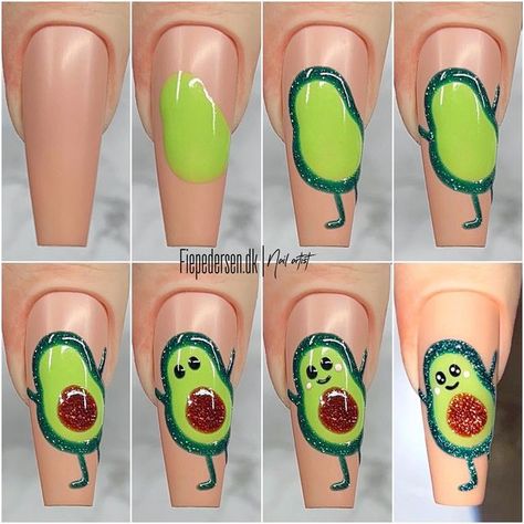 Fie Pedersen ❤︎ Nail Artist on Instagram: "[Reklame] 𝐘𝐨𝐮’𝐫𝐞 𝐭𝐡𝐞 𝐚𝐯𝐨𝐜𝐚𝐝𝐨 𝐭𝐨 𝐦𝐲 𝐭𝐨𝐚𝐬𝐭 🥑🍞 Using @lnnailedit @elennailedit •DG 06 gel polish •DG 12 gel polish Inspired by my dear friend @henriettenails #naildesigns #gelnails #nails2inspire #nailinspiration #nailsonpoint #nailartist #nailaddict #instagramnails #nailsofinstagram #nails #acrylicnails #nailideas #nailart #nailartinspiration #nailinspo #nailedit #naileditdaily #nailsoftheday #nailsnailsnails #nailsonfleek #nailp Nail Tech School, New Nail Art Design, Animal Nail Art, Gel Nails Diy, Simple Gel Nails, Cat Nails, New Nail Art, My Dear Friend, Instagram Nails