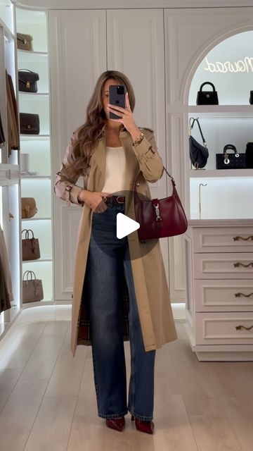 LAMEES MOURAD on Instagram: "Happy Sunday❤️#ootd #trenchcoat 
Trench coat @burberry 
1-Dress @mango ; Boots @loieistanbul 
2-Jeans & top @zara ; shoes @stradivarius 
3-Dress @mango ; Boots @louboutinworld 
4-Shirt(2157/242) & Jeans @zara ; shoes @mango 
5-Trousers @stradivarius ; Top @zara ; shoes @mango 
6-Jeans (2569/220) @zara ; Shirt @ralphlauren ; Boots @hm 
.
.
.
#stylereels #stylereel #fashionreels #fashionreel #reelfashion #wearthisnext #ootdfashion #fallfashion #falloutfits #reels #outfitideas #style" Stradivarius Top, Mango Boots, Sunday Ootd, Trench Coat Burberry, Zara Trench Coat, Burberry Trench Coat, Zara Shirt, Jean Top, Zara Shoes