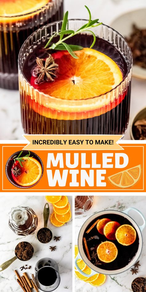 Mulled Spices Recipe, Best Mulled Wine Recipe, Hot Spiced Wine, Easy Mulled Wine, Novice Chef, Mulled Wine Recipe, Warm Wine, Fruity Wine, Hot Drinks Recipes