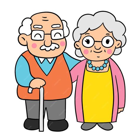 Premium Vector | Draw doodle styles of grandparents day. Drawing Of Grandparents, Grandparents Day Drawing, Grandparents Clipart, Draw Doodle, Easy Doodle, Easy Doodle Art, Outline Drawings, Vector Drawing, Graphic Editing