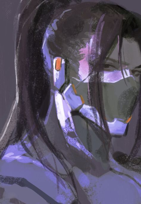 Hanzo Hanzo Fanart, Hanzo Overwatch, Hanzo Shimada, Overwatch Hanzo, Overwatch, Digital Painting, Tumblr, On Twitter, Twitter