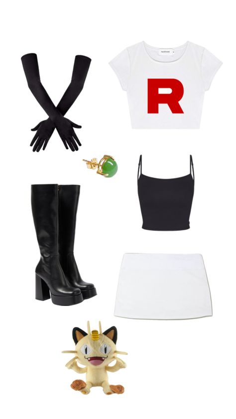 Team Rocket Halloween, Rocket Halloween Costume, Team Rocket Costume, Jessie Team Rocket, Rocket Costume, Fun Halloween Outfits, Halloween Costume Outfits, Team Rocket, Halloween Outfits