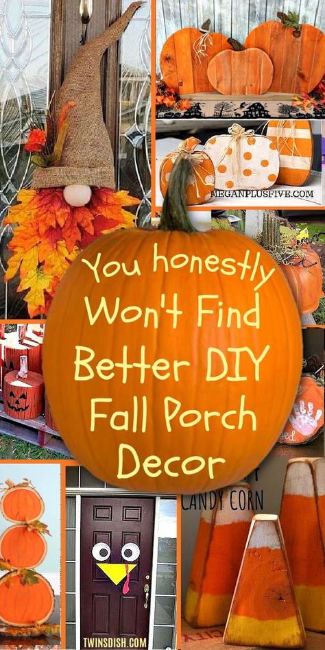 Easy Diy Fall Crafts, Fall Crafts Decorations, Fall Crafts For Adults, Fall Porch Decor, Fall Decor Diy Crafts, Easy Fall Crafts, Diy Thanksgiving, Wallpaper Home Decor, Fall Thanksgiving Decor