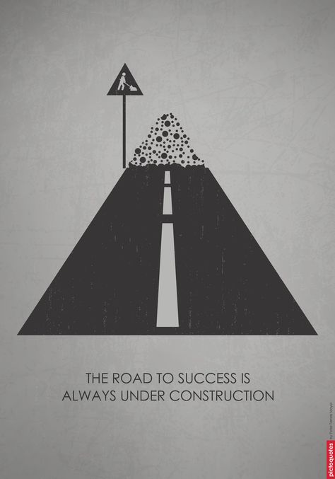 "THE ROAD TO SUCCESS IS ALWAYS UNDER CONSTRUCTION." I illustrate quotes as pictograms and make one every day. Follow this board if you like to see more. Thanks. Entrepreneurship Illustration, Success Illustration, Quotes Typewriter, Spiritual Motivational Quotes, Construction Quotes, Quotes And Lyrics, Typewriter Quotes, Meaningful Symbols, The Road To Success