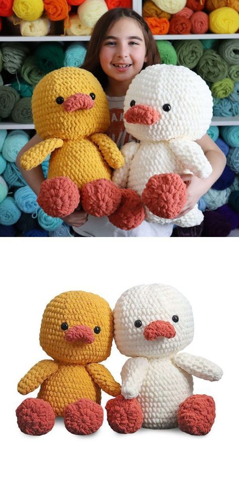 Amigurumi Farm Animals, Crochet Farm Animals, Yarn Animals, Crocheted Cow Pattern, Crochet Duck, Frog Plush, Easy Crochet Animals, Crochet Mignon, Crochet Cow