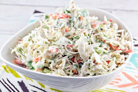 Horseradish Dill Coleslaw | Gluten Free | Vegetarian | Summer Sides | Bunsen Burner Bakery Horseradish Coleslaw Recipe, Dill Coleslaw, Horseradish Recipes, Vegetable Tart, Slaw Dressing, Bunsen Burner, Summer Sides, Homemade Coleslaw, Cole Slaw