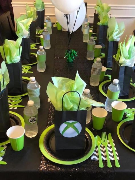 Xbox Birthday Party, Video Games Party, Roblox Party, Gamer Party, Video Game Party, 13th Birthday Parties, Games Party, Party Planners, Game Party