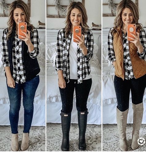 Buffalo Plaid Shirt Outfit, Plaid Top Outfit, Brittany Robertson, Spring Weekend Outfit, Cold Spring Outfit, Flannel Shirt Outfit, Outfit Outdoor, Outfit Western, Plaid Shirt Outfits