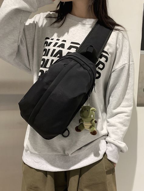 Sling Bag Women Outfit, Sling Bag Outfit Korean, Outfit With Sling Bag, Small Bag Outfit, Sling Bag Aesthetic, Korean Sling Bag, Sling Bag Outfit, Cross Body Bag Outfit, Sling Bag Women