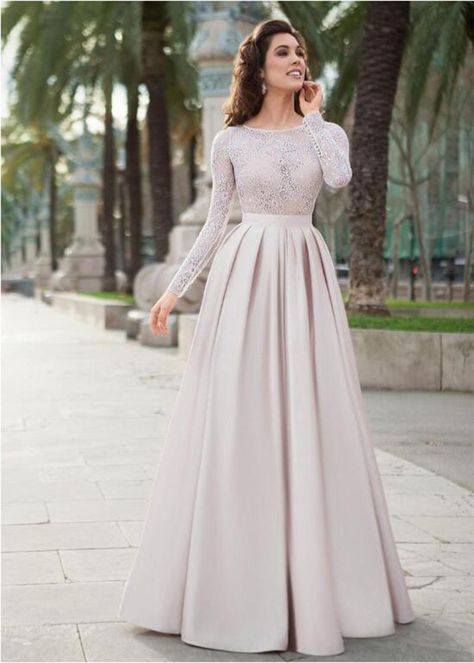 2021 morocco Kaftan Evening Dresses Long Sleeves Lace Appliques Saudi Arabic Elegant Muslim Formal Baju Pengapit, Satin Sleeves, Evening Dress Long, A Line Prom Dress, Top Satin, Soiree Dress, Prom Dress Evening, A Line Evening Dress, Long Prom Gowns