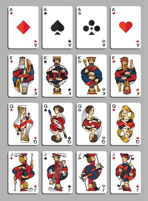 Poker cards design on Behance Poker Cards Design Ideas, Cards Game Design, Play Cards Design, Game Cards Design, Poker Card Design, Playing Card Design, Casino Card Game, Game Card Design, Kartu Remi