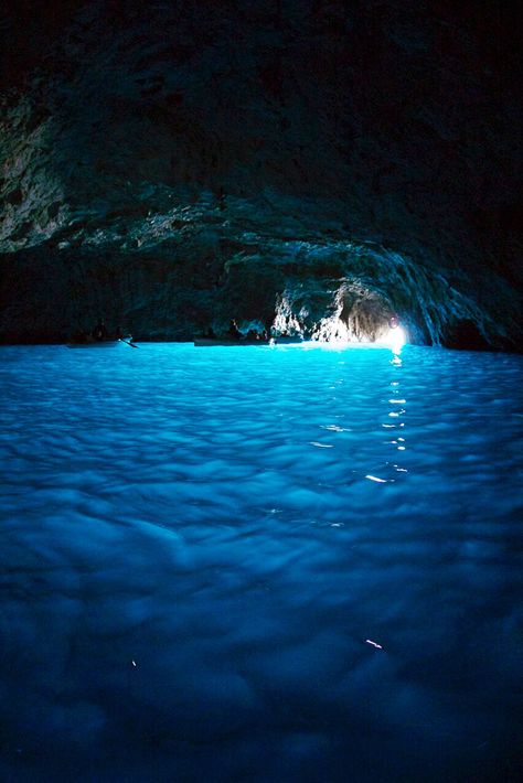 Blue Grotto, Capri, Italy Emerald Grotto Amalfi, Blue Grotto Capri, Moon Pool, Blue Grotto, Capri Italy, Amalfi, Dream Vacations, Naples, Short Film