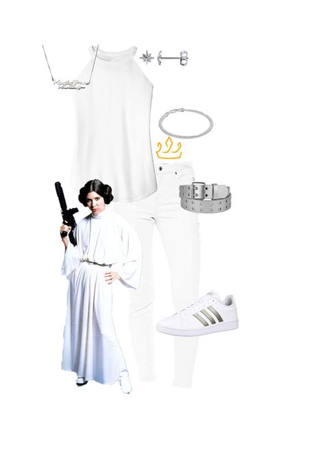 Leia Outfits, Leia Disneybound, Star Wars Inspired Outfits, Bounding Outfits, Snappy Casual, Disneybound Ideas, Disney Fits, Light Wardrobe, Princess Outfit