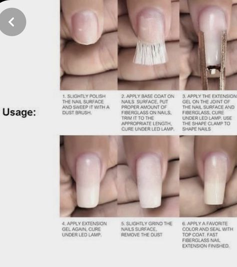 Extended Nails, Fiberglass Nails, Nail Problems, Quick Nail, Pretty Nail Polish, Gel Nails Diy, Builder Gel, Glass Nails, Dip Powder Nails