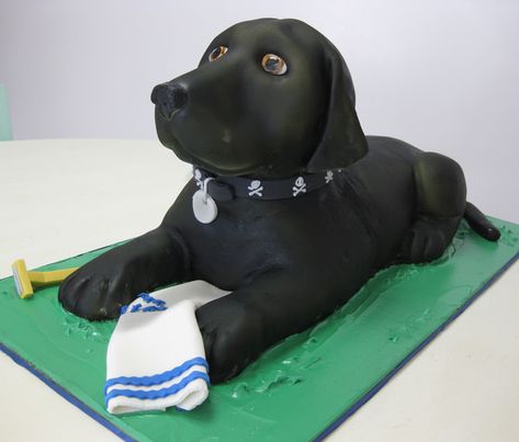 Lab Cake, Fondant Dog, 3d Dog, Dog Birthday Cake, Animal Cakes, Dog Cakes, Dog Cake, Dog Stories, Puppy Face