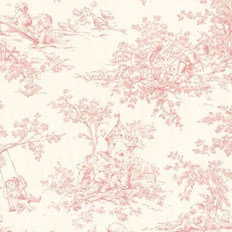 Toile - is a fabric, from the French word meaning "linen cloth" or "canvas." The word "toile" can refer to the fabric itself, or a type of repeated surface decoration printed on the same fabric.👌🏼#cataloging #archive #GardeRobeWardrobeStorage #TheMoreYouKnow Glam Room Decor, Red Toile, Floral Toile, French Toile, Toile Fabric, Glam Room, Nursery Rhyme, Design Your Home, Room Paint