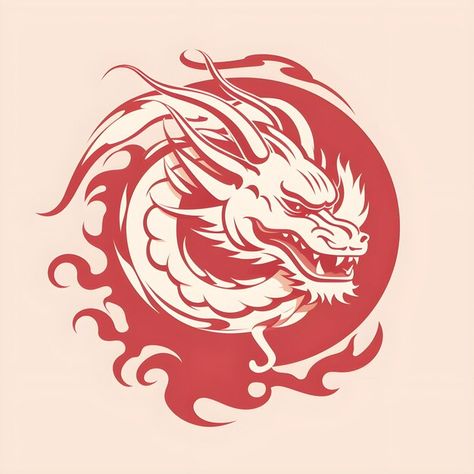 Photo chinese symbol of animal zodiac dr... | Premium Photo #Freepik #photo Chinese Dragon Vector, Colorful Digital Art, Octopus Drawing, Animal Zodiac, Dragon Icon, Dragon Dance, Zodiac Designs, Chinese Symbols, Dragon Boat