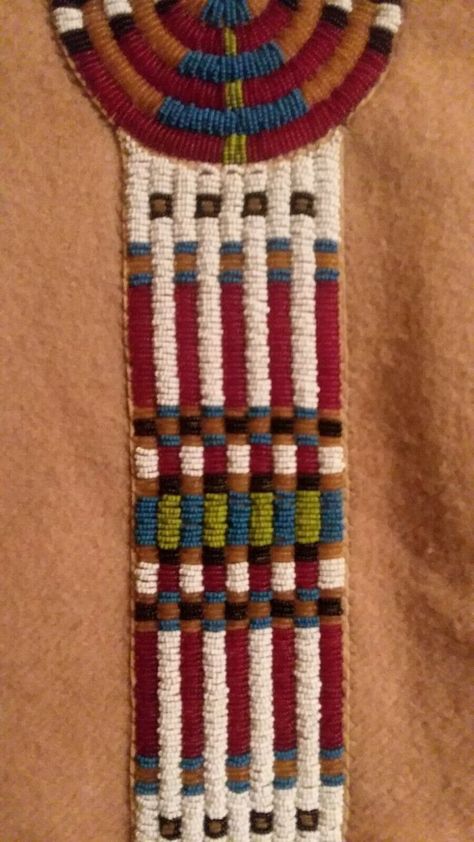 Replica Blanket Strip, detail Native American Masks, Indian Beadwork, Native American Beadwork Patterns, Beaded Pouch, Beadwork Designs, Native American Crafts, Beautiful Beadwork, Native American Beadwork, Nativity Crafts