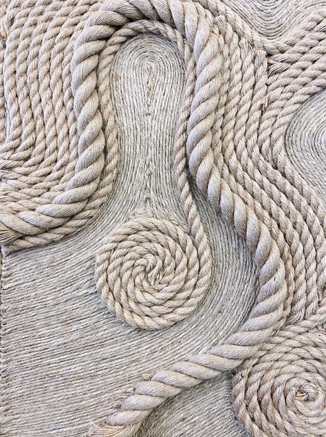 Jute Wall Art, Rope Sculpture, Fiber Art Wall Hanging, Rope Projects, Yarn Painting, Yarn Wall Art, Wall Hanging Handmade, Creative Textiles, Rope Crafts Diy