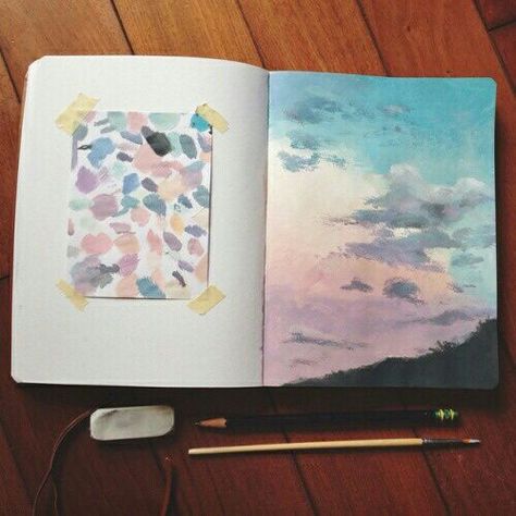 Watercolour testing in a sketchbook. Wonderful colour explorations.  #WilliamHannahUK #sketchbook #notebook #drawing #painting #art #artjournal #journal #sketch #watercolours #paper #dailydrawing  www.williamhannah.com Kunstjournal Inspiration, 수채화 그림, Wallpaper Vintage, Arte Sketchbook, Art Et Illustration, Sketchbook Journaling, Sketchbook Inspiration, Art And Illustration, Art Journal Inspiration