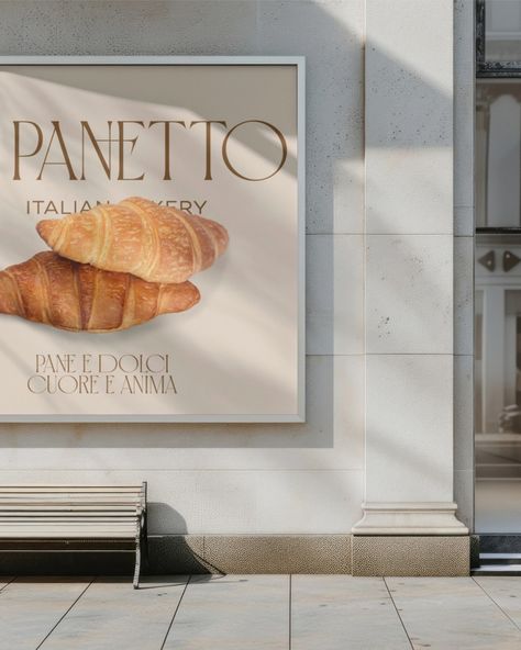 Pane e Dolci, Cuore e Anima Brand Identity Design for Il Panetto, an Italian bakery. #dbilpanetto #designersbrief 🤍 At Designs by Gabi, we create bespoke, delightful, memorable visual identity designs that truly represent your business values and connect with high-end customers. If you're ready to LEVEL UP inquiry from the link in bio! Let's create a brand identity you'll be proud of! . . . #bakery #pastry #italianstyle #bakerylove #bakerylogo #restaurant #pastrylovers #bakerybranding... Bakery Brand Design, Business Values, Restaurant Identity, Italian Bakery, Restaurant Poster, Bakery Pastry, Bakery Branding, French Restaurant, French Bakery