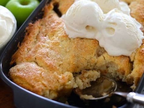 Sourdough Apple Cobbler, Sourdough Discard Cobbler, Sourdough Cobbler, Sourdough Discard Apple, The Pantry Mama, Pantry Mama, Sourdough Apple, Apple Cobbler Recipe, Berry Shortcake