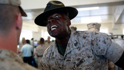 Marine Corps Commandant considers letting some Marines skip boot camp Marine Corps Bootcamp Parris Island, Marine Corps Bootcamp, Marines Boot Camp, Military Awards, Drill Instructor, Combat Arms, Parris Island, Army Sergeant, Camp Pendleton