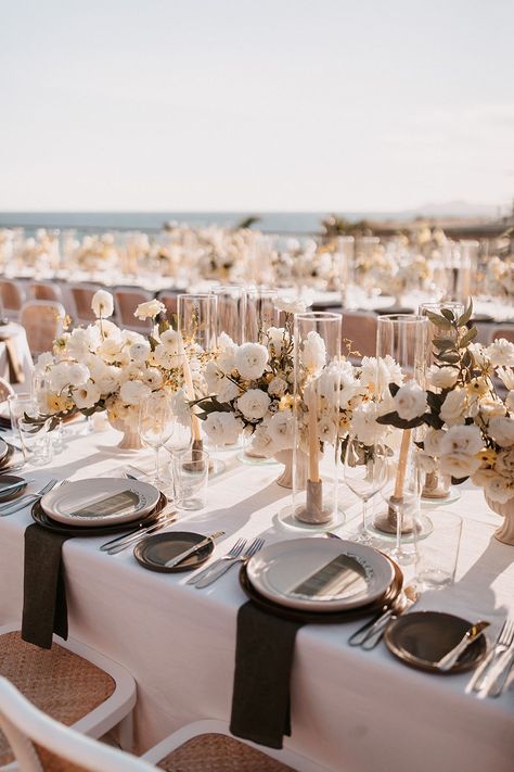 Modern Cabo Wedding After Party Destination Wedding Colors, Goals 2023, Cancun Destination Wedding, Beach Wedding White, Destination Wedding Decor, Dream Beach Wedding, Beach Wedding Colors, Mexico Destination Wedding, Beach Wedding Reception