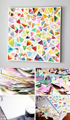 27 The Cheapest & Easiest Tutorials To Make Astonishing DIY Wall Art Diy Wand, Creative Wall Art, Diy Crafts For Adults, Wall Art Ideas, Dekor Diy, Diy And Crafts Sewing, Cool Wall Art, Prints Wall, Diy Paint