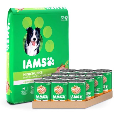 IAMS Minichunks Adult Dry Dog Food, Chicken Low Fat Dog Food, Iams Dog Food, Pet Food Store, Best Puppy Food, Best Dry Dog Food, Best Dog Food Brands, Chicken And Rice Recipe, Grain Free Dog Food, Dog Foods