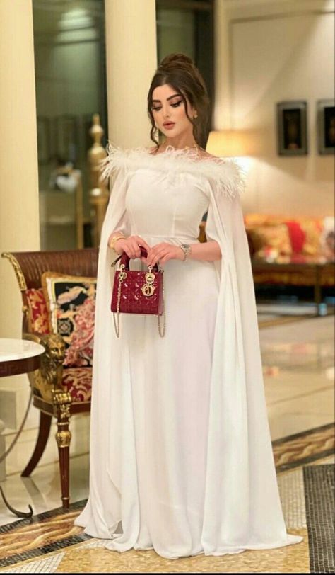 Eid Dress, Fashion Mistakes, Day Dress, Dress Party, White Wedding, Day Dresses, Shawl, Cape, White