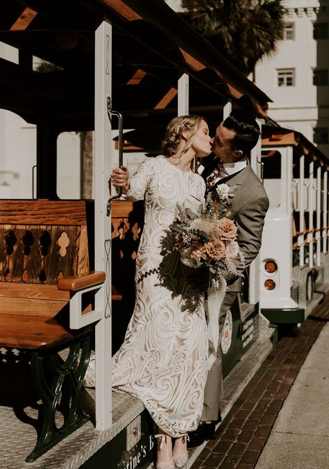 Lightner Museum wedding St. Augustine elopement photographer St Augustine Elopement, St Augustine Wedding Photos, Lightner Museum Wedding, St Augustine Engagement Photos, Lightner Museum, St Augustine Wedding, Fotos Ideas, Old Fort, Elopement Photos