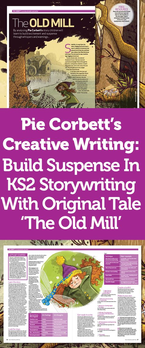 Pie Corbett’s Creative Writing – Build Suspense In KS2 Storywriting With Original Tale ‘The Old Mill’ Ks2 Writing, Pie Corbett, Talk 4 Writing, Creative Writing Jobs, Hero Essay, English Ideas, Essay Structure, Primary English, Making Words