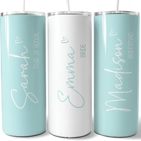 Amazon.com | Custom Bridesmaid Tumbler with Straw and Lid, Personalized Bridesmaids Gifts for Wedding Day, Personalized Cups with Names, Bachelorette Party Favors Cups with Lids, 20 oz Iced Coffee Cup (Sage Green): Tumblers & Water Glasses Cups With Names, Personalized Bridesmaids Gifts, Party Favor Cups, Gifts For Wedding, Bridesmaid Tumbler, Cups With Lids, Personalized Bridesmaid Gifts, Iced Coffee Cup, Bridesmaids Personalized