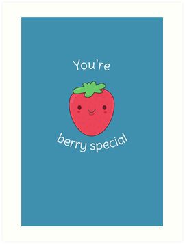 I Love You Puns, Strawberry Puns, Flower Puns, Kid Puns, Art Puns, Strawberry Drawing, Cheesy Puns, Punny Cards, Kawaii Strawberry