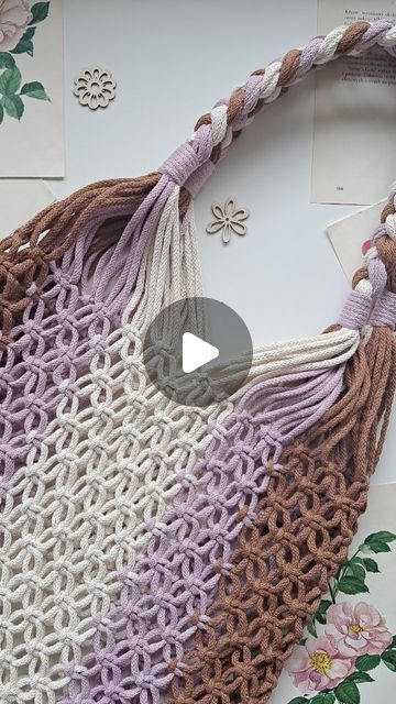 Tas Macrame, Macrame Tas, Diy Handbag, Macrame Patterns Tutorials, Macrame Bag, June 16, Macrame Patterns, Macrame Diy, Macrame