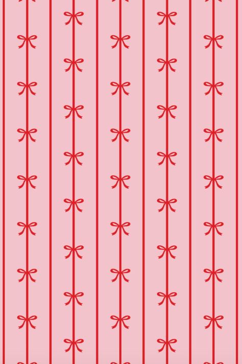 The pink and red bow pattern that started it all! This bow design has been perfect for our Signature Bow Napkins and branded assets for our party boutique! Cute Patterns Aesthetic, Red Pink Decor, Holiday Prints Pattern, Bows And Ribbons, Bow Pattern Wallpaper, Red And Pink Pattern, Red And Pink Aesthetic Vintage, Red Bows Aesthetic, Red And Pink Party Decorations