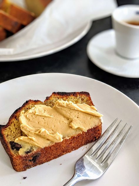 Espresso Butter, Lavazza Espresso, Morning Snack, Spread Recipes, Golden Syrup, Loaf Cake, Banana Cake, Breakfast Items, Vegan Treats