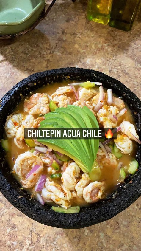 zussysrecipes on Instagram: Agua Chile de Chiltepin 🔥 Full Recipe on my YouTube Channel 🎥 Link on Bio ☝🏼 #mexican #agua #chile #zussysrecipes #reels #foryou Aqua Chiles, Agua Chile Recipe, Shrimp Aguachile, Vegan Aguachile Recipe, Recipes For Hatch Chiles, Keto Recipe, July 3, Mexican Dishes, Chili Recipes