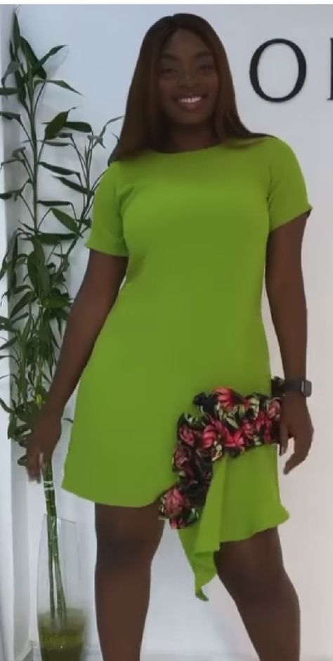 Ankara Mixed With Crepe Style, Crepe Short Gown Style In Nigeria, Crepe Gown Style In Nigeria, Diy Belt For Dresses, Lace Dress Outfit, Ankara Dress Designs, Chic Dress Classy, African Dresses For Kids, Short African Dresses