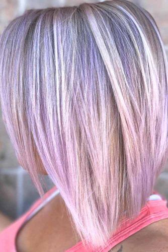 Short Hairstyles for Women Over 40: Your Age Does Not Matter ★ See more: http://lovehairstyles.com/hairstyles-for-women-over-40/ Purple Blonde Hair, Purple Highlights, Lilac Hair, Lavender Hair, Hair Color For Women, Pastel Purple, Cool Hair Color, Hairstyles For Women, Short Hairstyles For Women